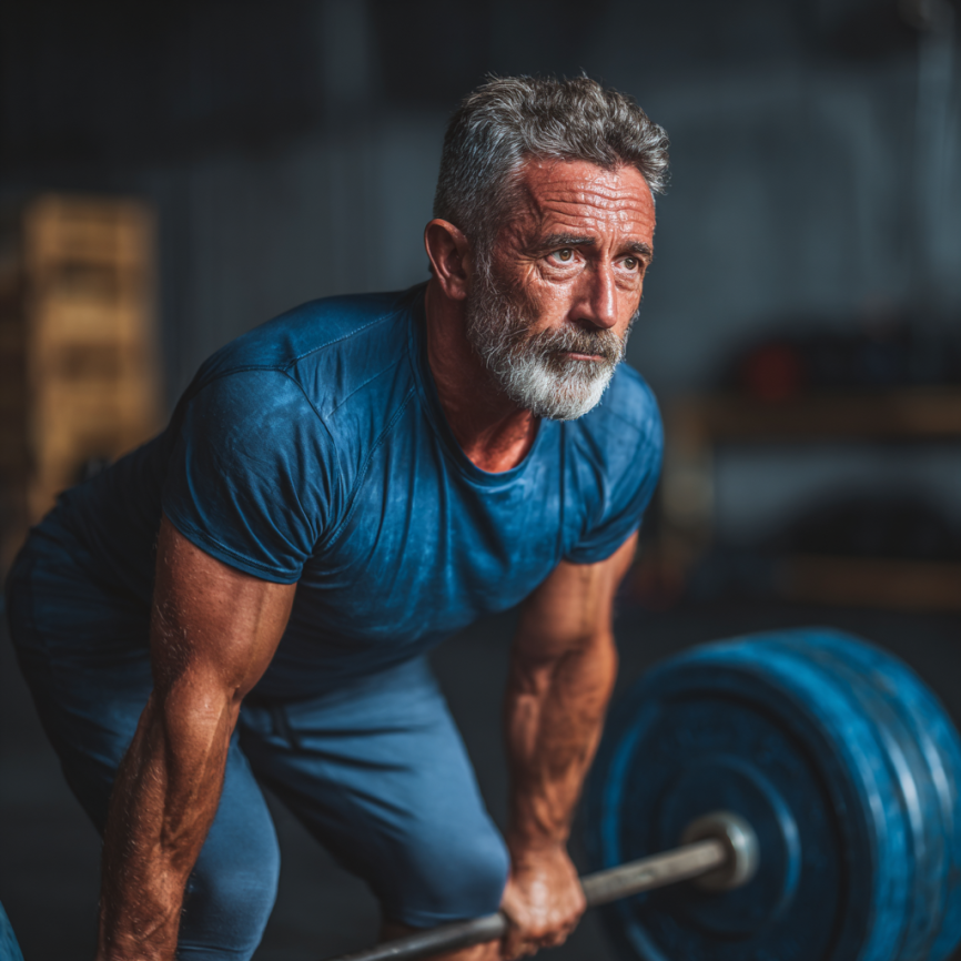 Активні люди похилого віку займаються фітнесом